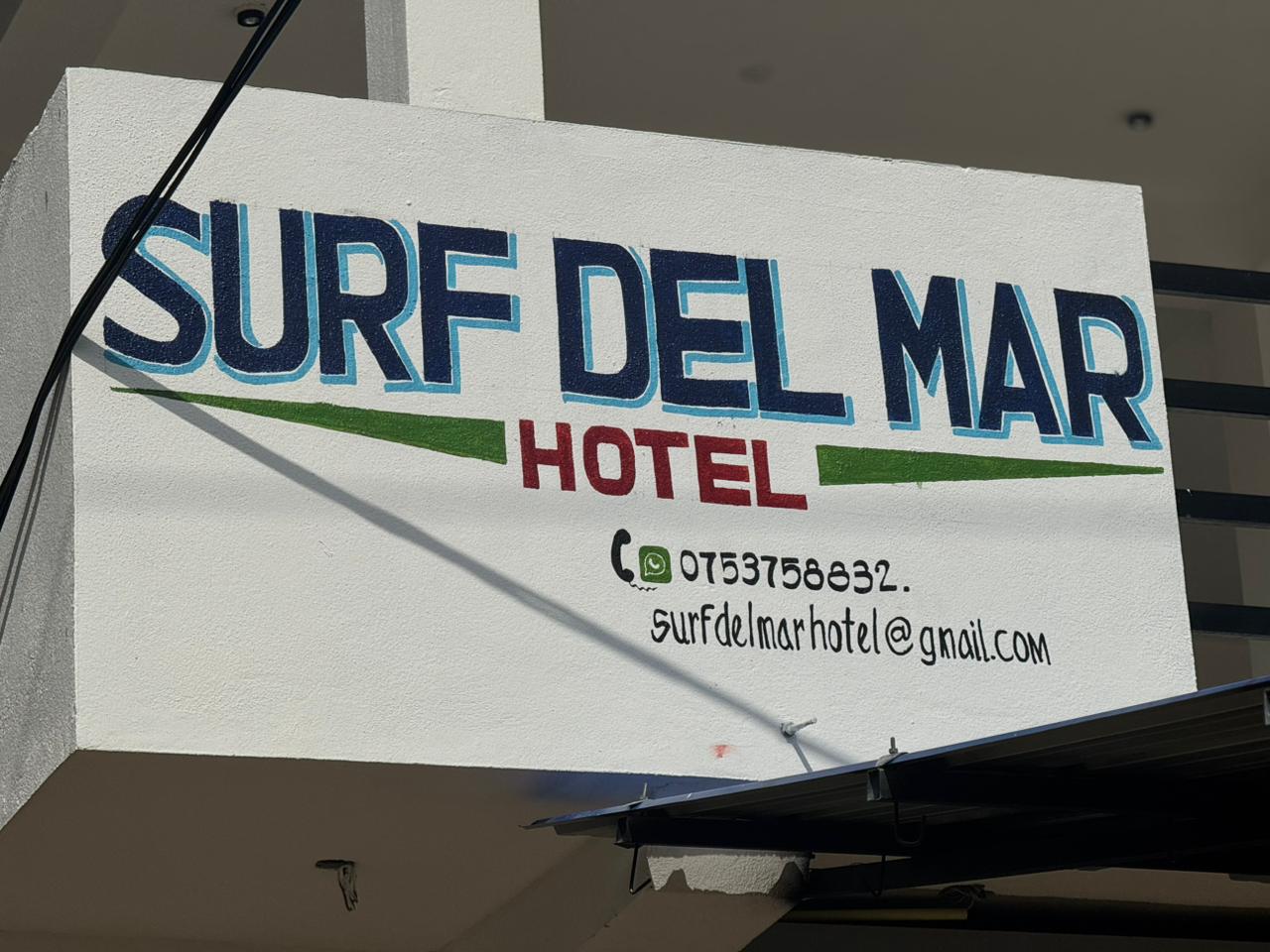 Surf Del Mar Hotel Signboard